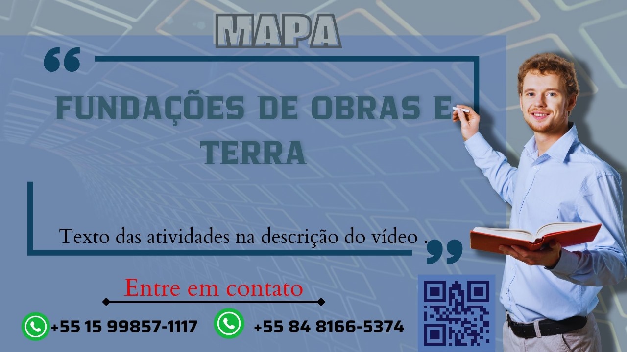 Para escolher o método de investigação (escavação, sondagem, ensaios de campo, ensaios de laboratório etc.), deve-se levar em conta a finalidade e a proporção da obra; as características do terreno; as experiências práticas locais e o custo dos métodos. Todas estas condições serão analisadas pelo profissional de Engenharia responsável pelas análises geotécnicas e/ou projeto de fundações, determinando, então, um plano de investigação e as etapas que farão, ou não, parte dele” (Santos, 2021, p. 47).