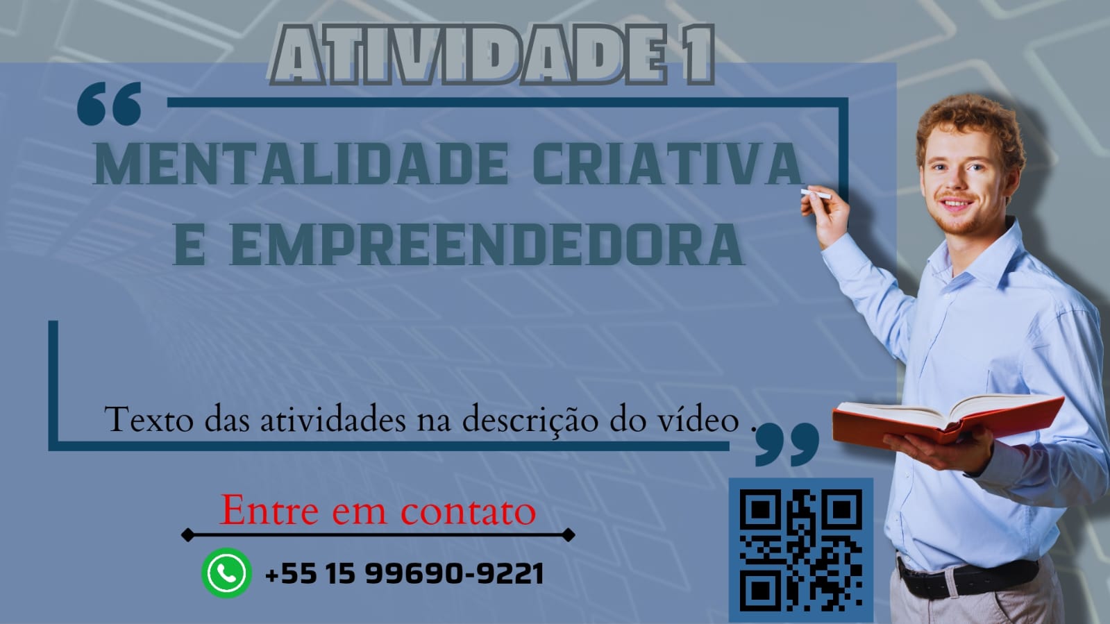 Antônio, jovem de 19 anos, trabalha com o pai em uma empresa familiar que tem como atividade a produção de flores.