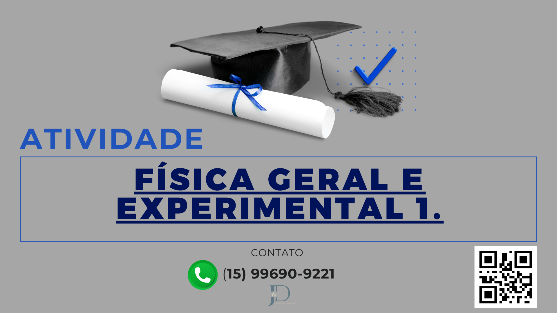ATIVIDADE 1 – FÍSICA GERAL E EXPERIMENTAL I