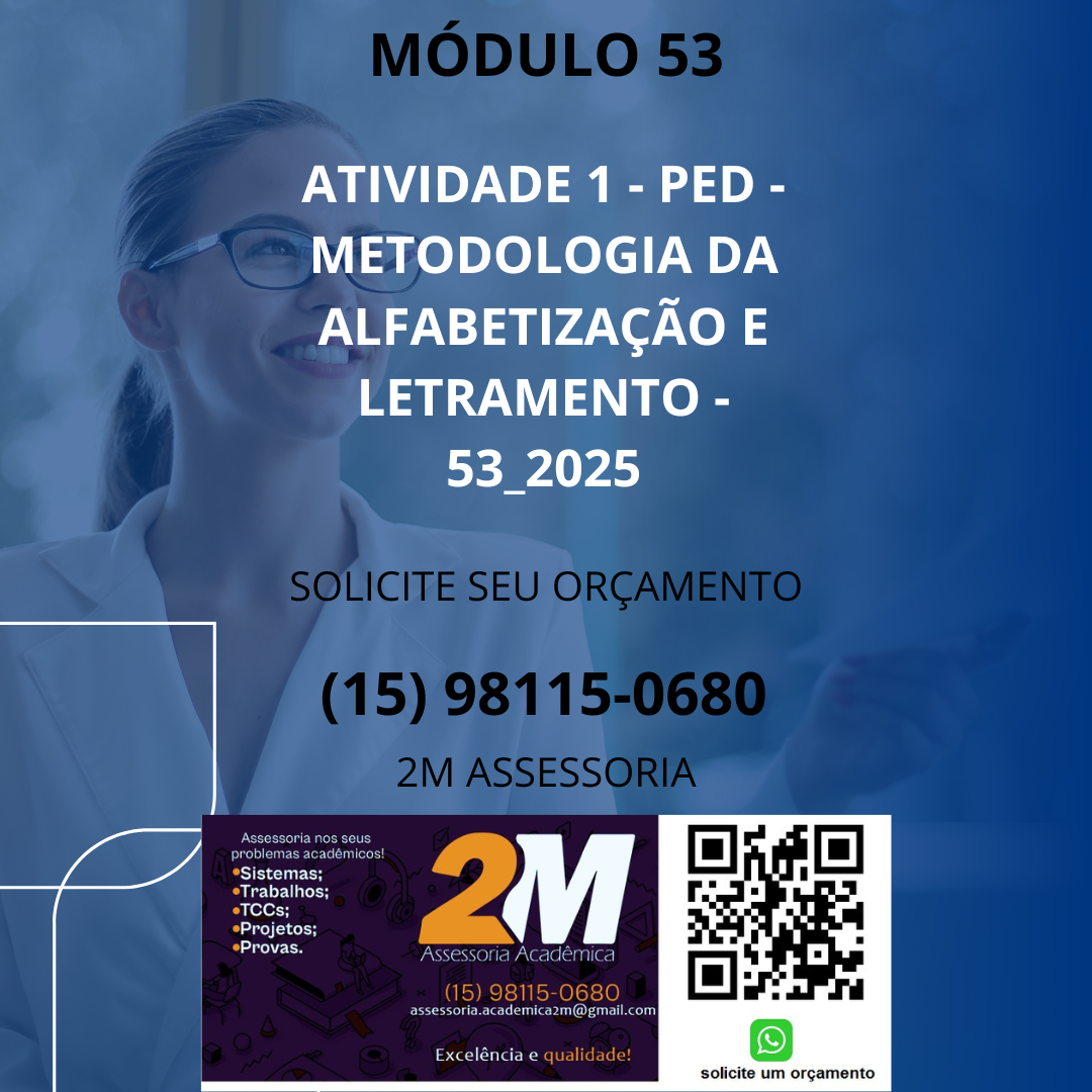1-Qual a diferença entre alfabetização e letramento, segundo autores estudados na disciplina? (média de 3 a 5 linhas)