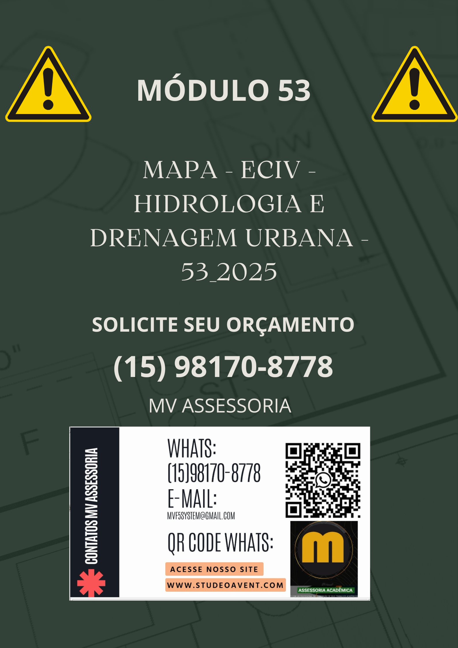 MAPA – ECIV – HIDROLOGIA E DRENAGEM URBANA – 53_2025