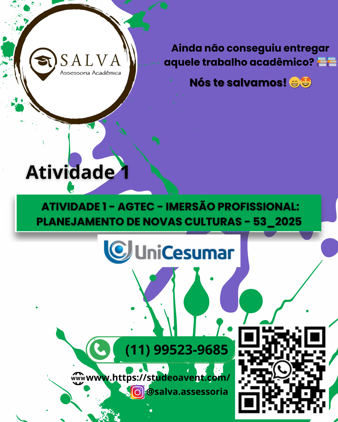 ATIVIDADE 1 – AGTEC – IMERSÃO PROFISSIONAL: PLANEJAMENTO DE NOVAS CULTURAS – 53_2025