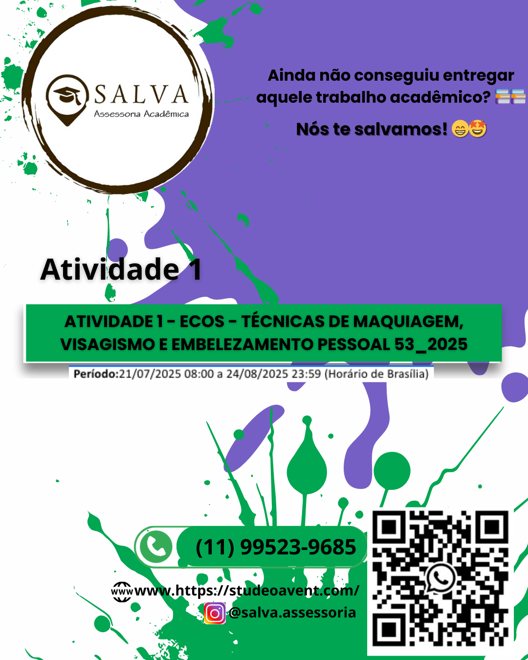 ATIVIDADE 1 – ECOS – TÉCNICAS DE MAQUIAGEM, VISAGISMO E EMBELEZAMENTO PESSOAL53_2025