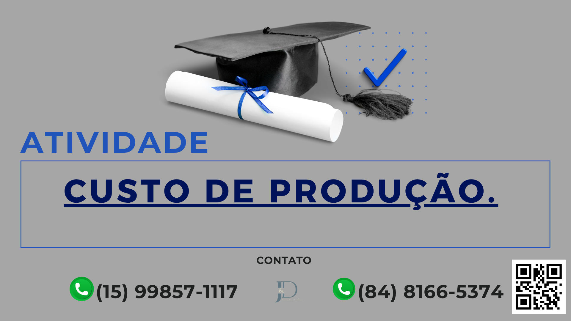 ATIVIDADE 1 – PIND – CUSTOS DE PRODUÇÃO – 53/2025