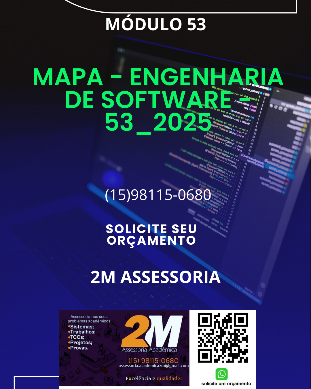 Explique como a Engenharia de Software contribui para a organização e o sucesso do projeto, identificando o tipo de software que melhor se aplica ao sistema proposto e justificando sua escolha.