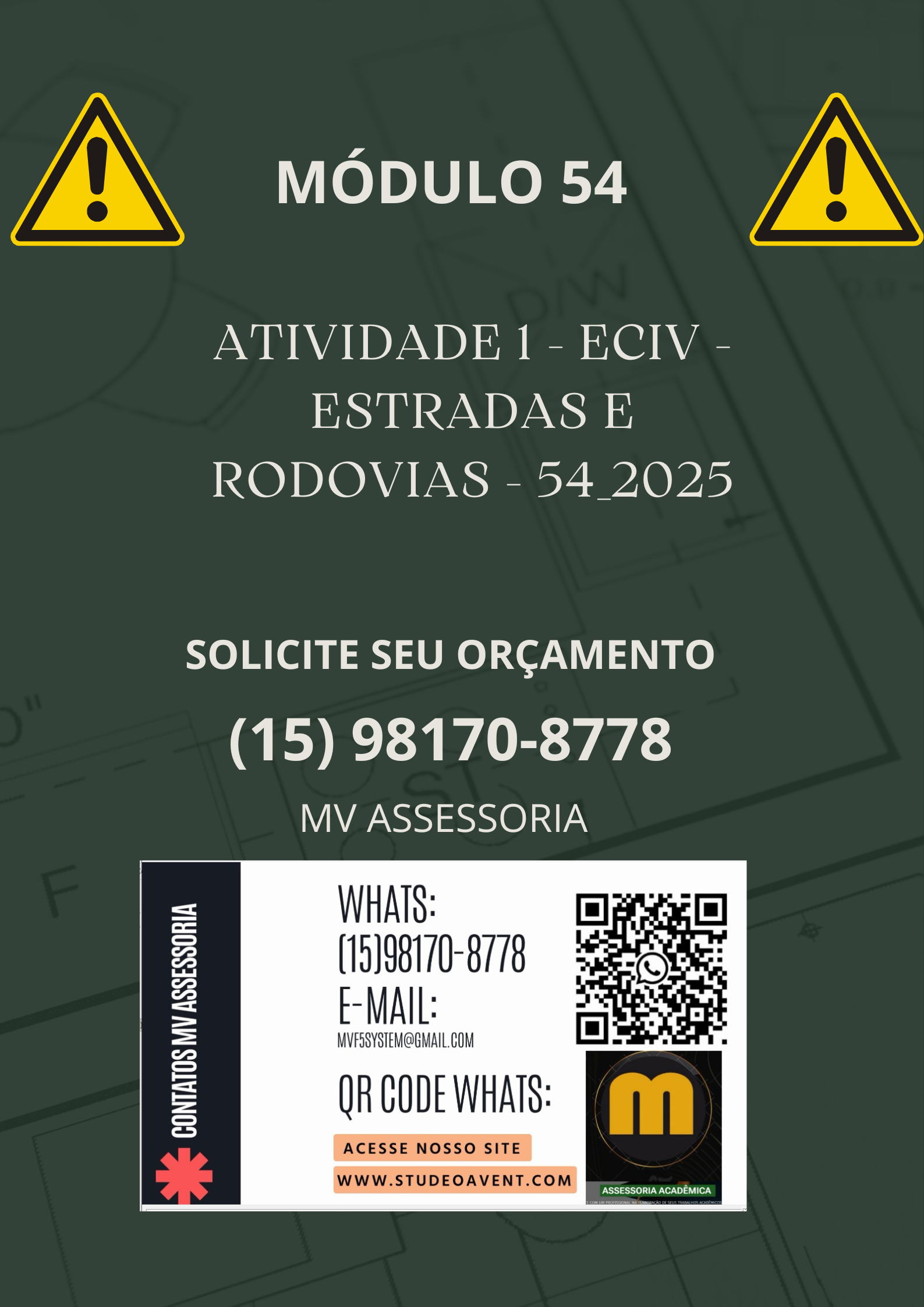 1) A distância de visibilidade desejável e mínima para frenagem em uma rodovia com velocidade de projeto de 120 km/h, estando o veículo em rampa ascendente de 1%.
