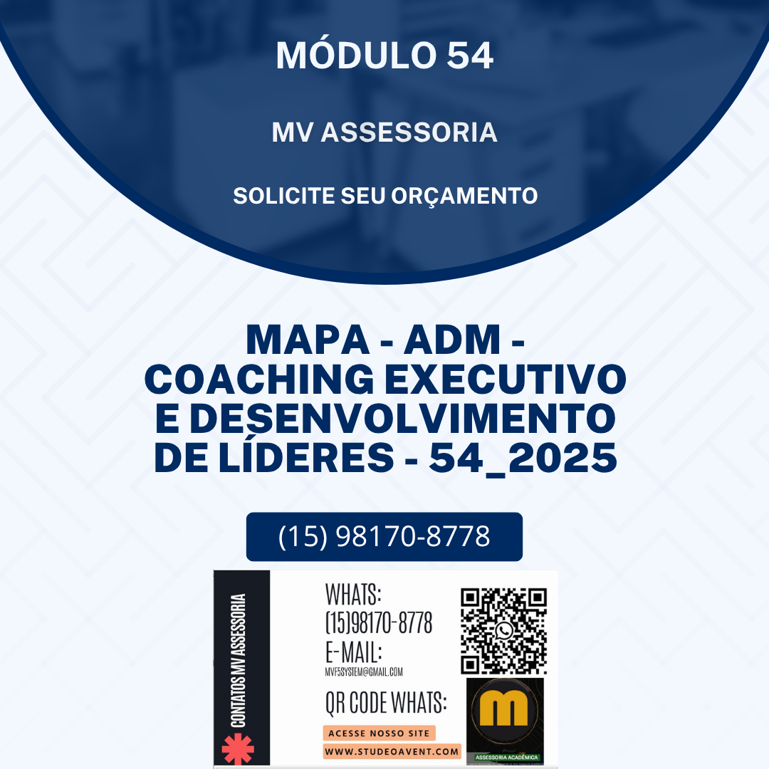 MAPA – ADM – COACHING EXECUTIVO E DESENVOLVIMENTO DE LÍDERES – 54_2025