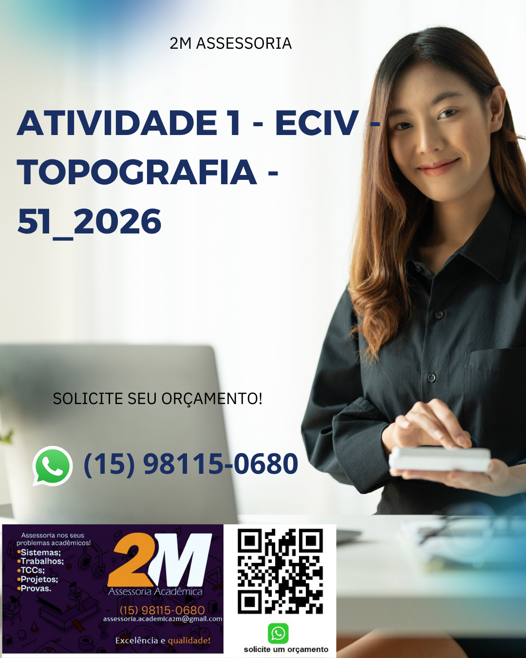 Na leitura da estadimétrica convencional, os dados da caderneta de campo foram: Fs = 2,351; Fm = 2,301; Fi = 2,273; ângulo vertical 84°03’42’’.
