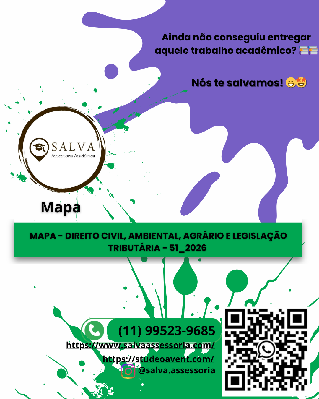 MAPA – DIREITO CIVIL, AMBIENTAL, AGRÁRIO E LEGISLAÇÃO TRIBUTÁRIA – 51_2026