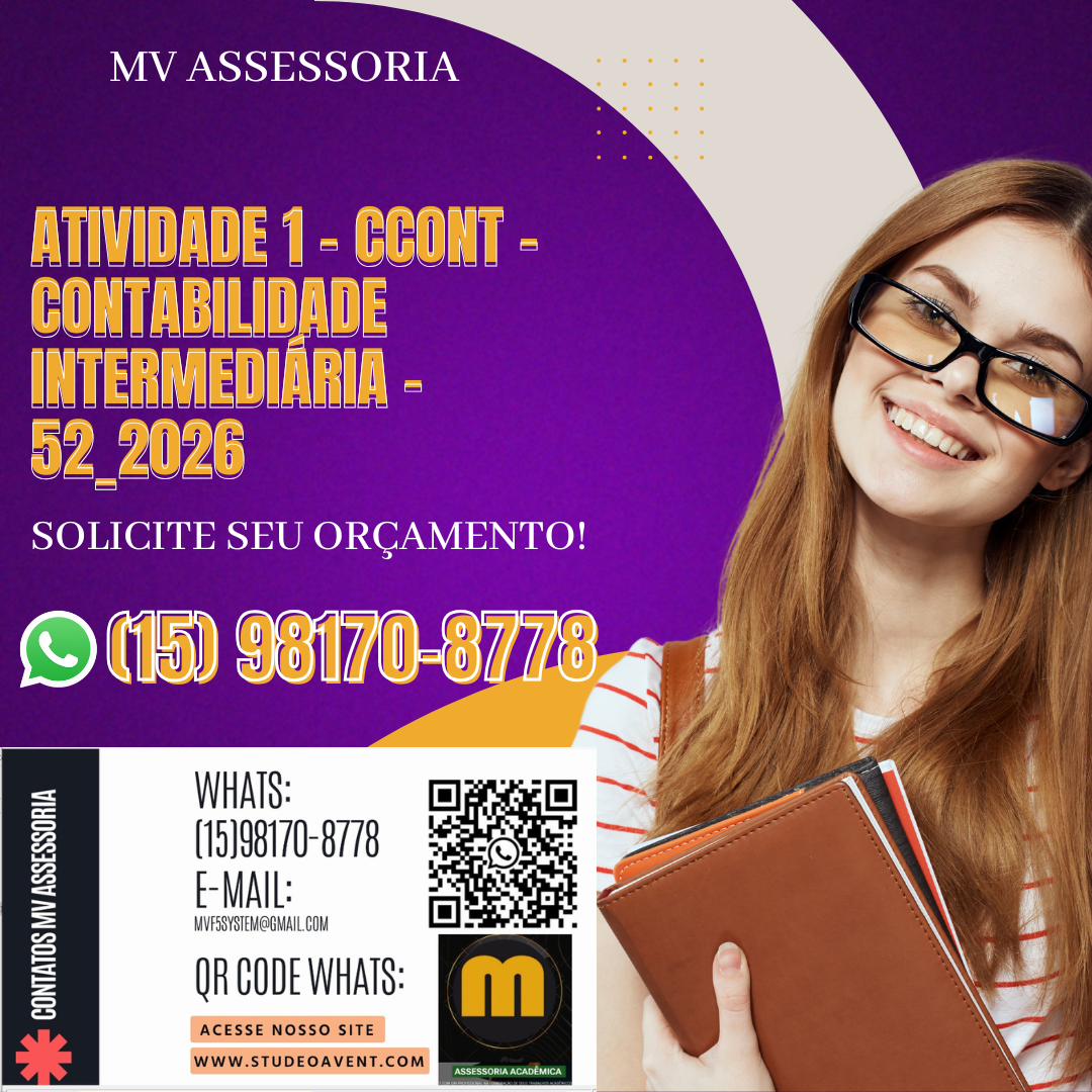 ATIVIDADE 1 – CCONT – CONTABILIDADE INTERMEDIÁRIA – 52_2026