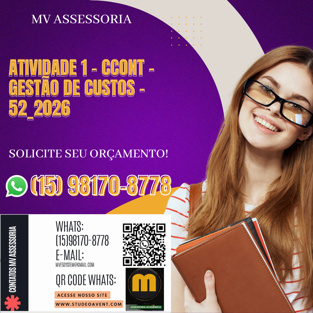 1 – Diante do contexto apresentado, calcule qual é o valor do custo de cada fechadura.