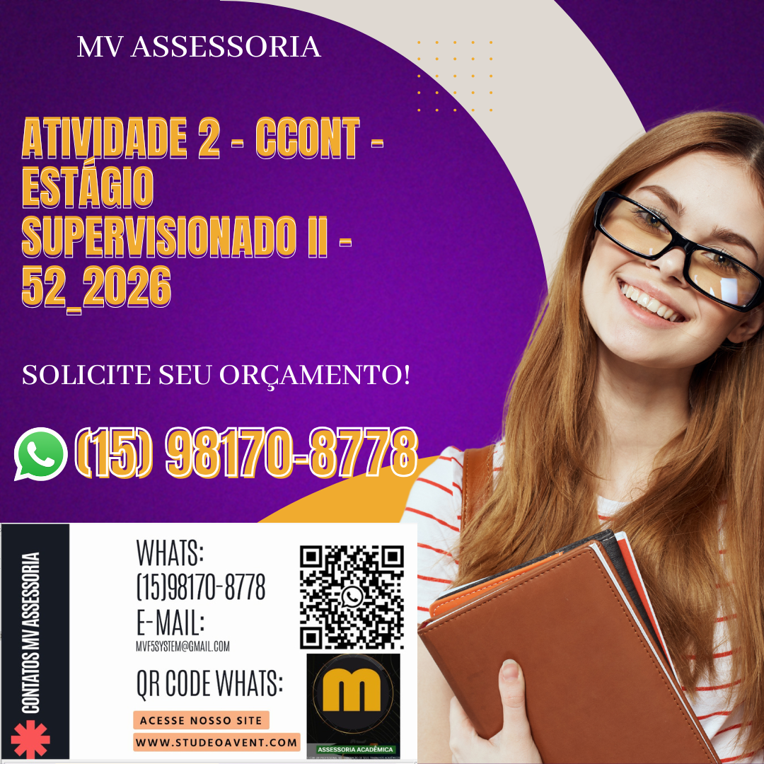ATIVIDADE 2 – CCONT – ESTÁGIO SUPERVISIONADO II – 52_2026