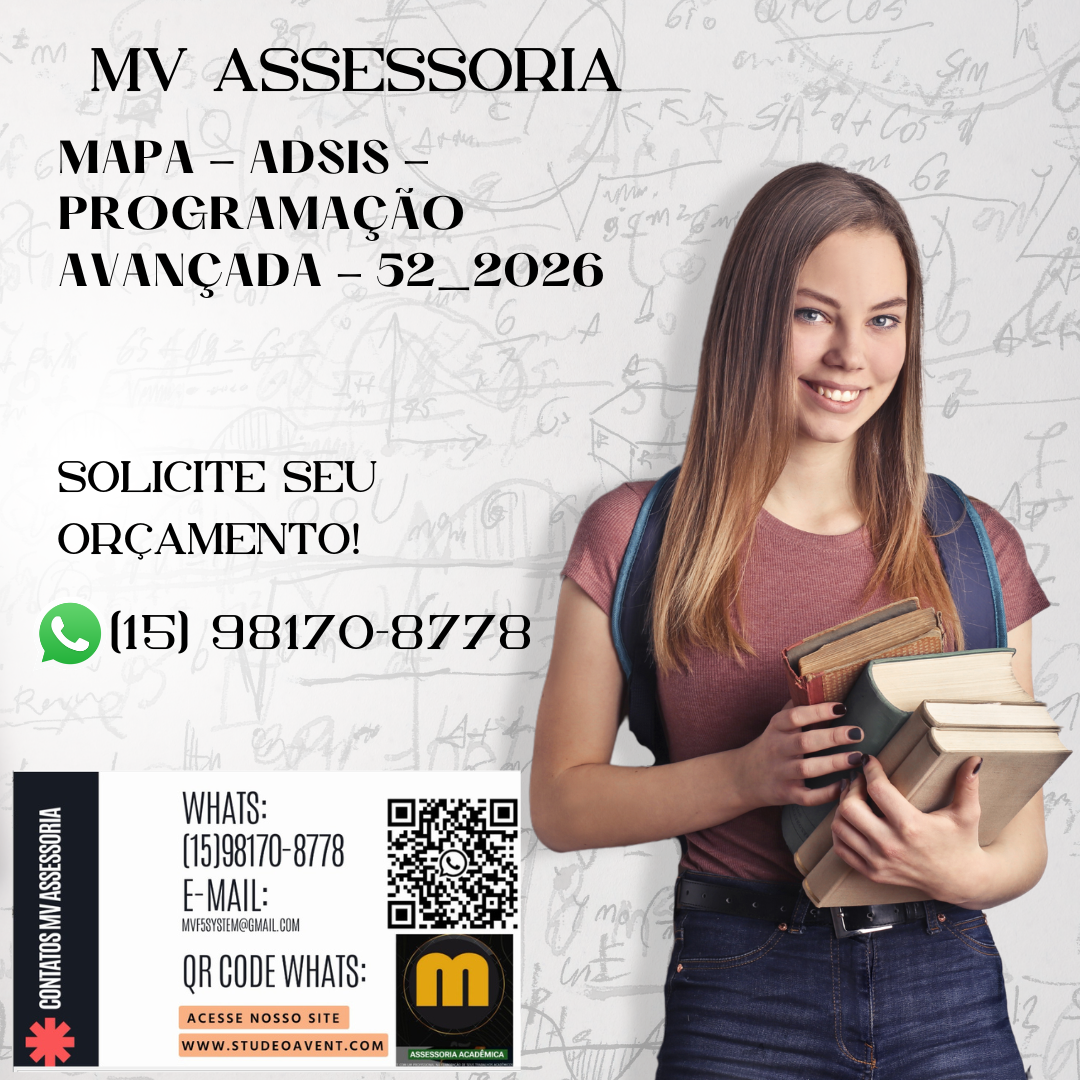 MAPA – ADSIS – PROGRAMAÇÃO AVANÇADA – 52_2026