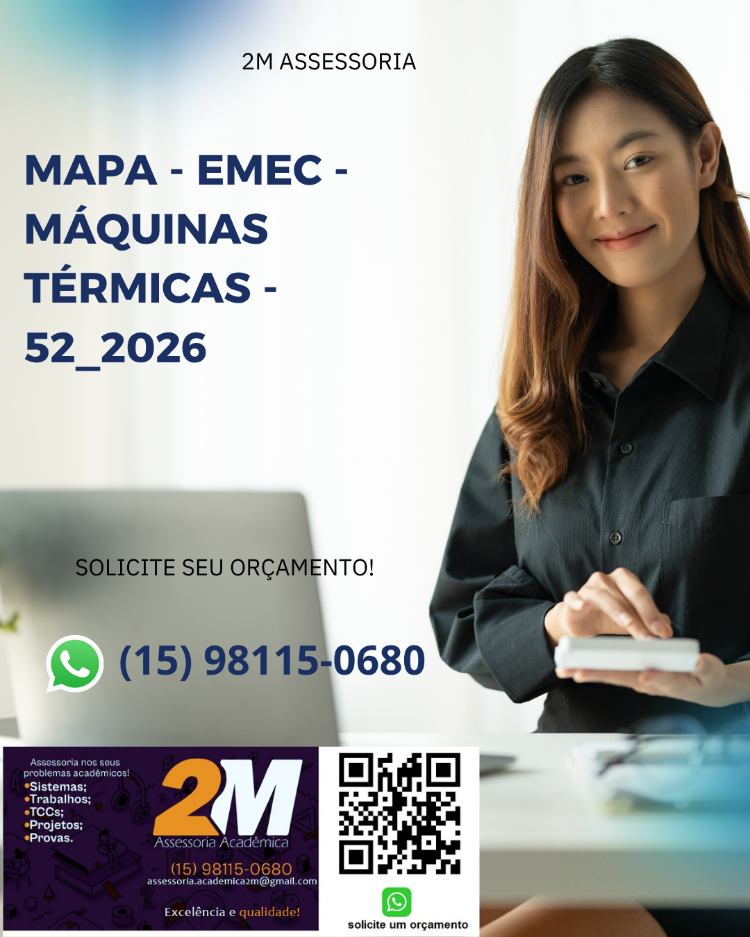 2 – Calcule a vazão mássica, em kg/s, de fluido refrigerante necessária para atender à carga térmica.