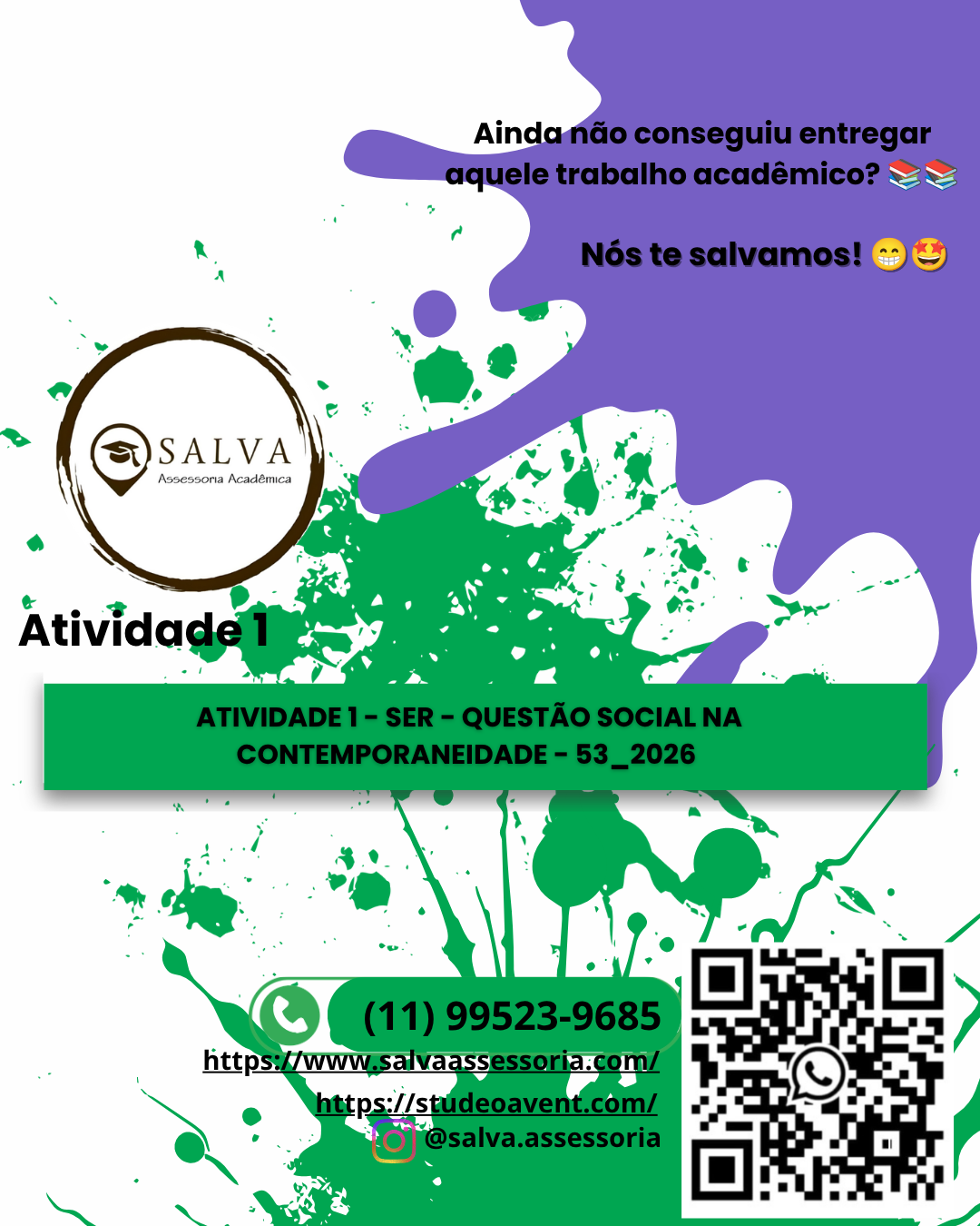 ATIVIDADE 1 – SER – QUESTÃO SOCIAL NA CONTEMPORANEIDADE – 53_2026