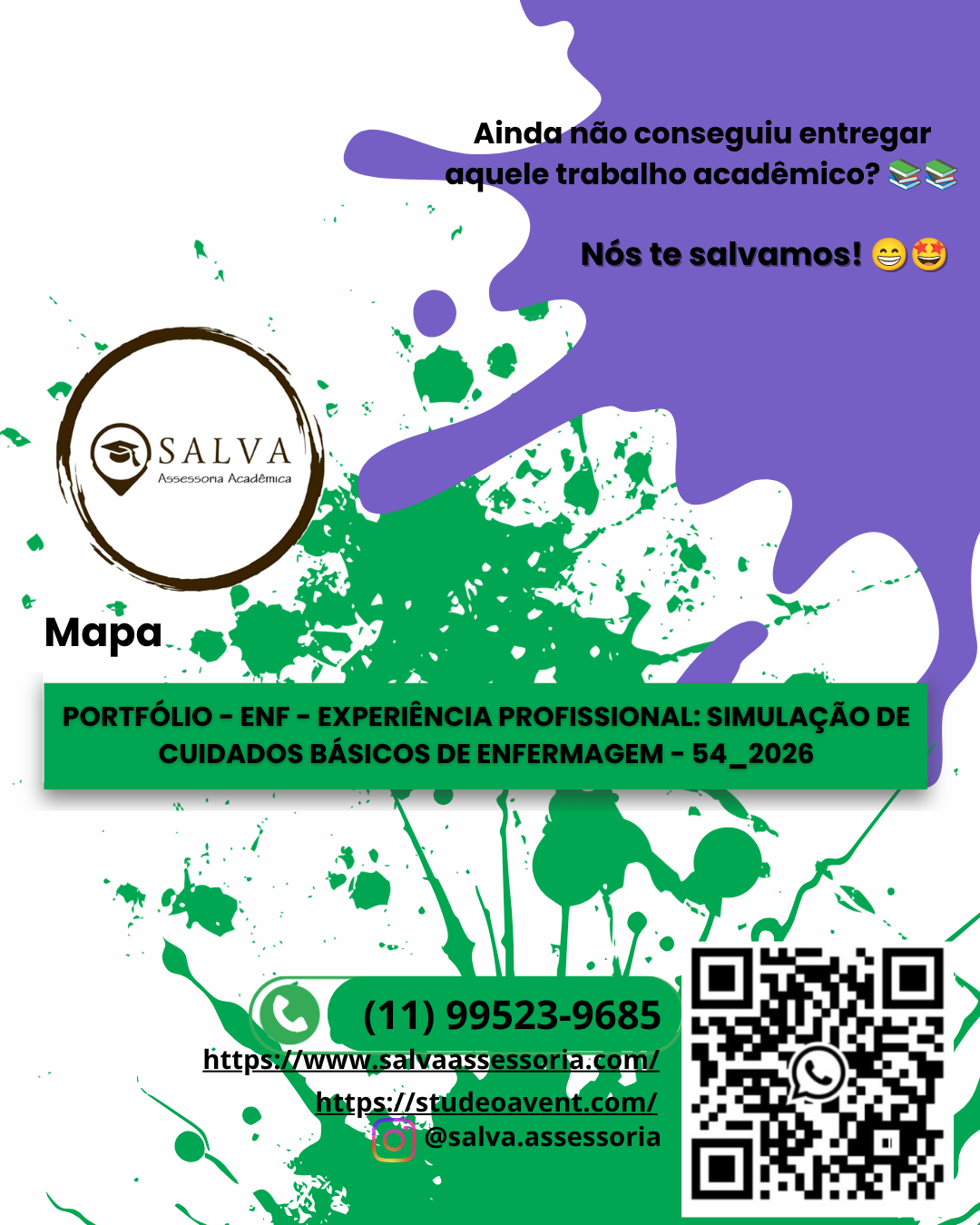 PORTFÓLIO – ENF – EXPERIÊNCIA PROFISSIONAL: SIMULAÇÃO DE CUIDADOS BÁSICOS DEENFERMAGEM – 54_2026